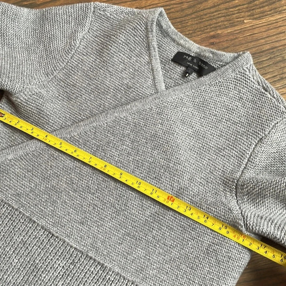 RAG & BONE 100% Wool Open Front Cardigan Knit Sweater - Picture 6 of 9